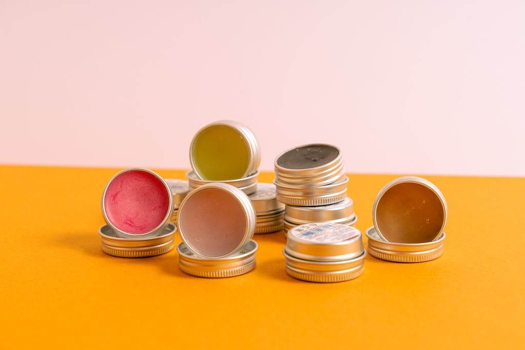 Lip Balms in Can Containers